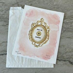 Press for Champagne Watercolour Painting x The Jilly Box